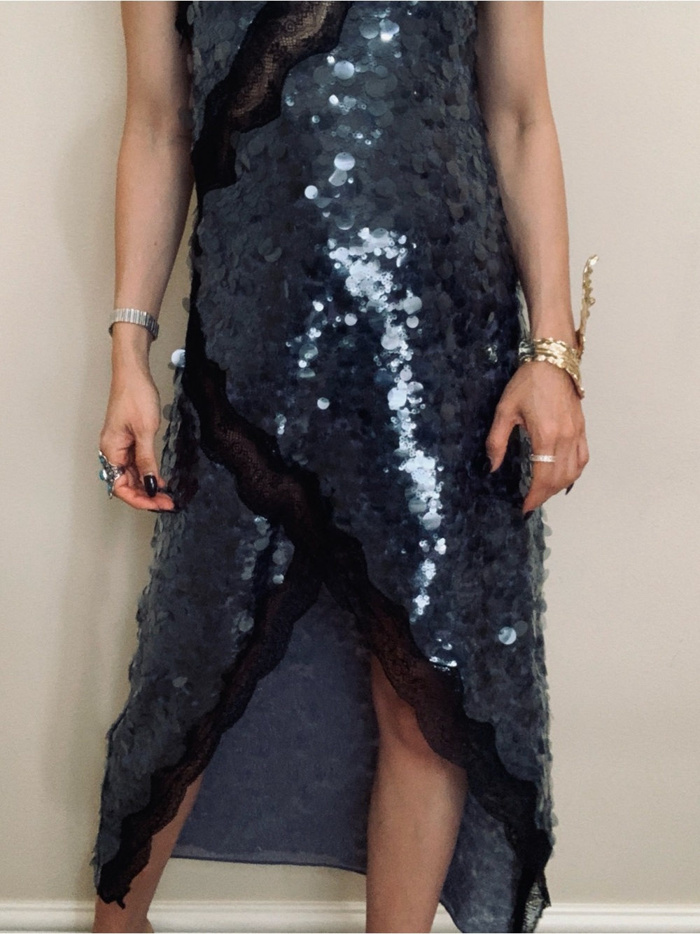 Brand New Zara sequins maxi dress size L - Picture 8 of 14